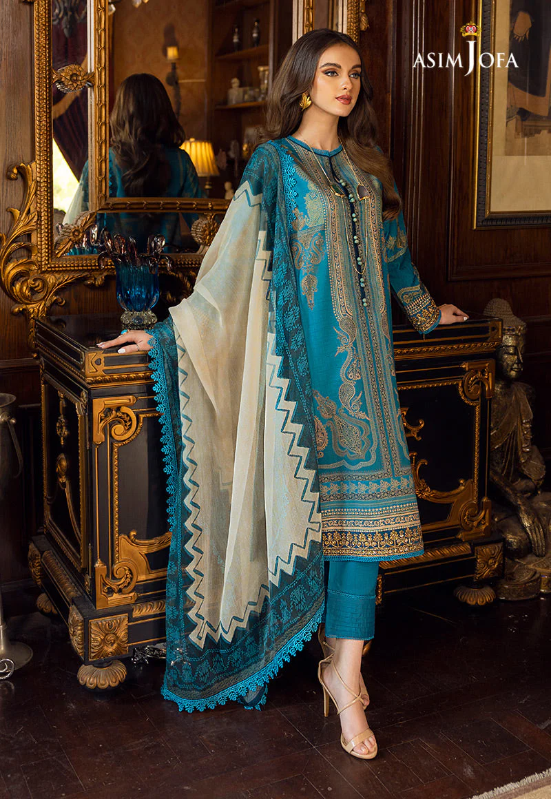 AJAA-17 EMBROIDERED LAWN 3 PCS - Image 5