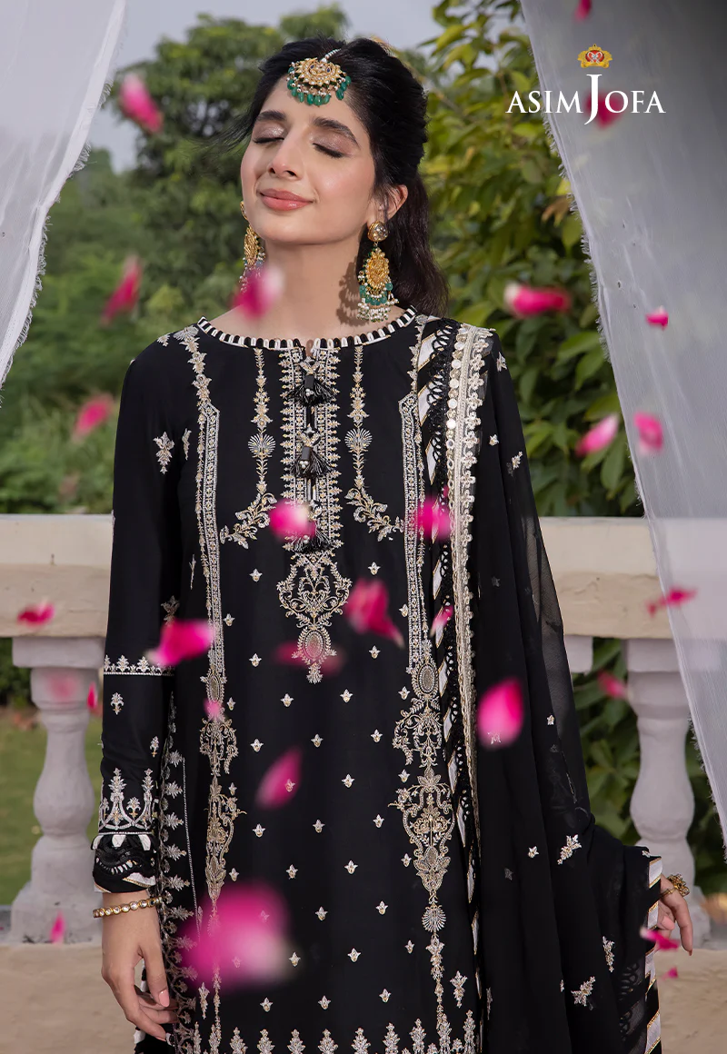 AJAB-01 EMBROIDERED LAWN SILK 3 PCS - Image 5
