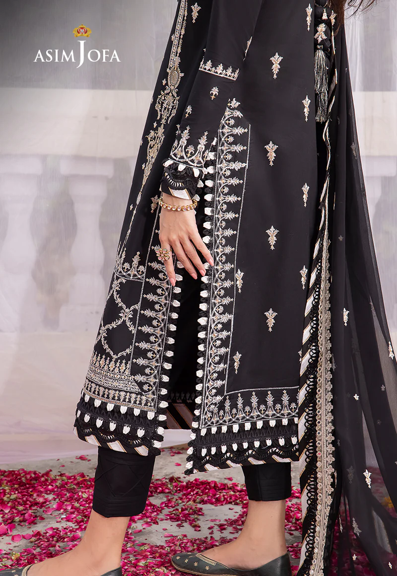 AJAB-01 EMBROIDERED LAWN SILK 3 PCS - Image 7