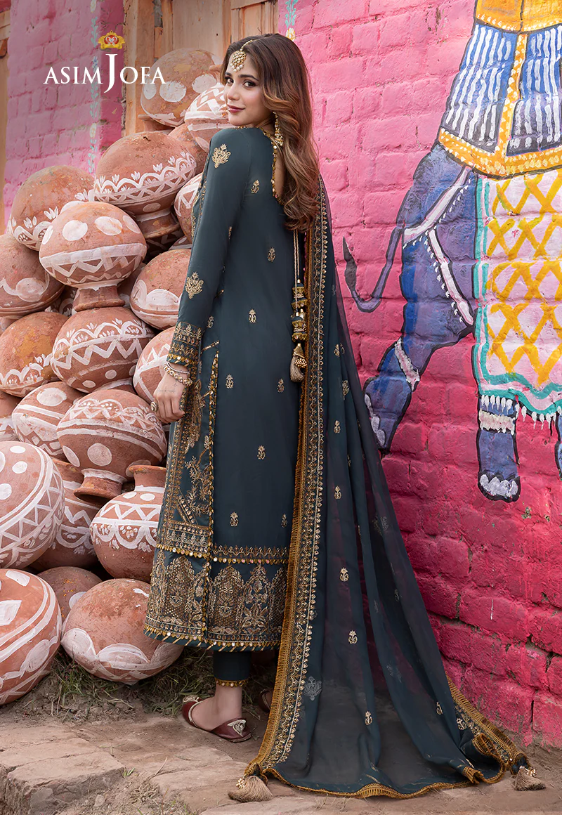AJAB-07 EMBROIDERED LAWN SILK 3 PCS - Image 2