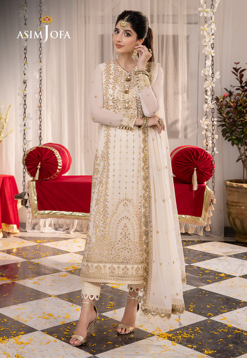 AJAB-21 EMBROIDERED CHIFFON 3 PCS - Image 8