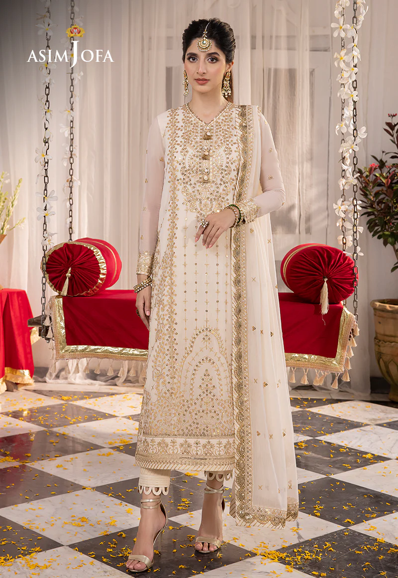 AJAB-21 EMBROIDERED CHIFFON 3 PCS - Image 9