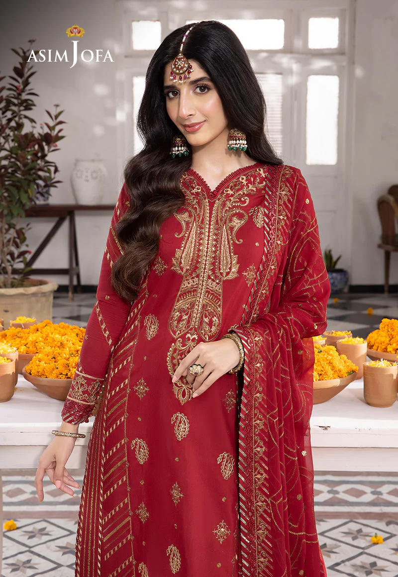 AJABP-24 EMBROIDERED LAWN SILK 3 PCS STITCHED - Image 7
