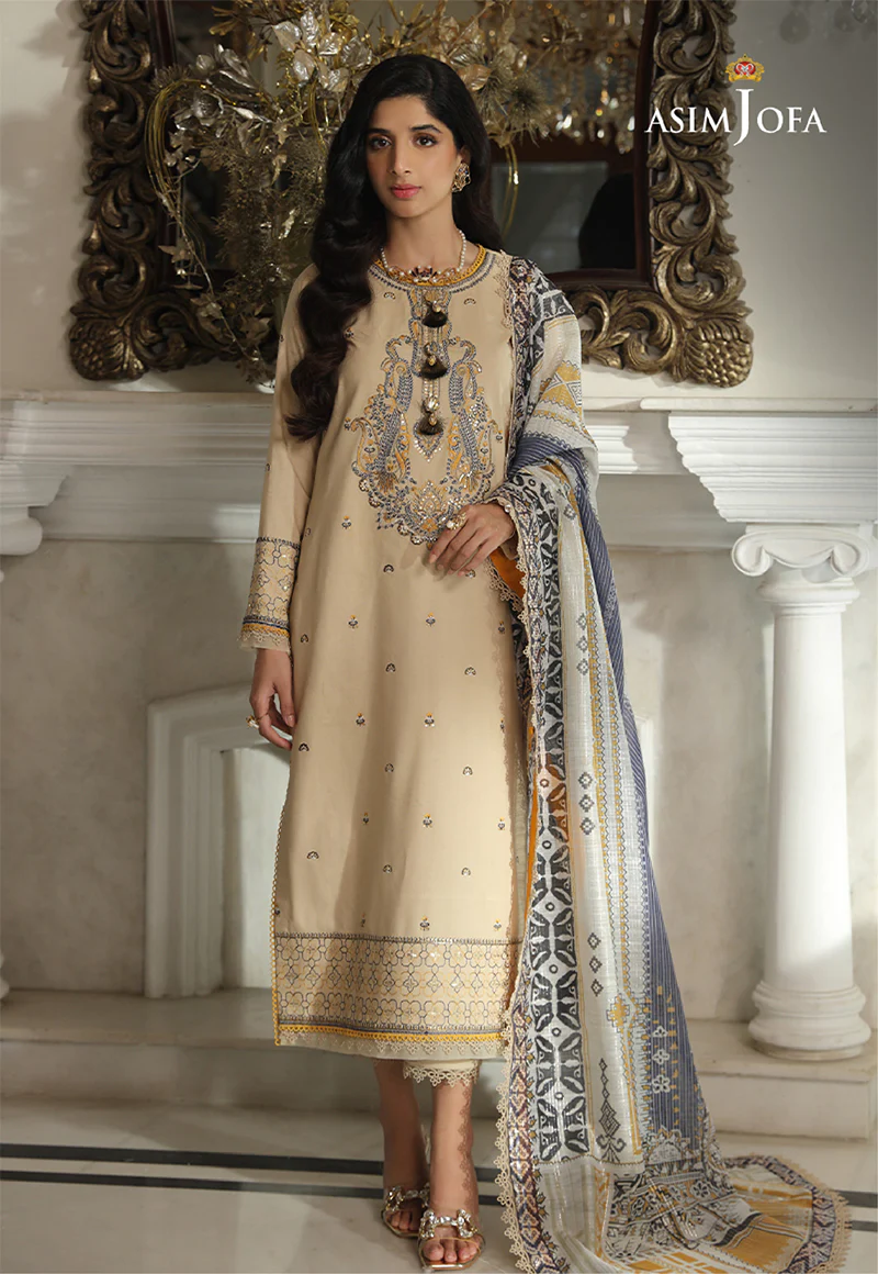 AJAI-14 EMBROIDERED CAMBRIC 3 PCS