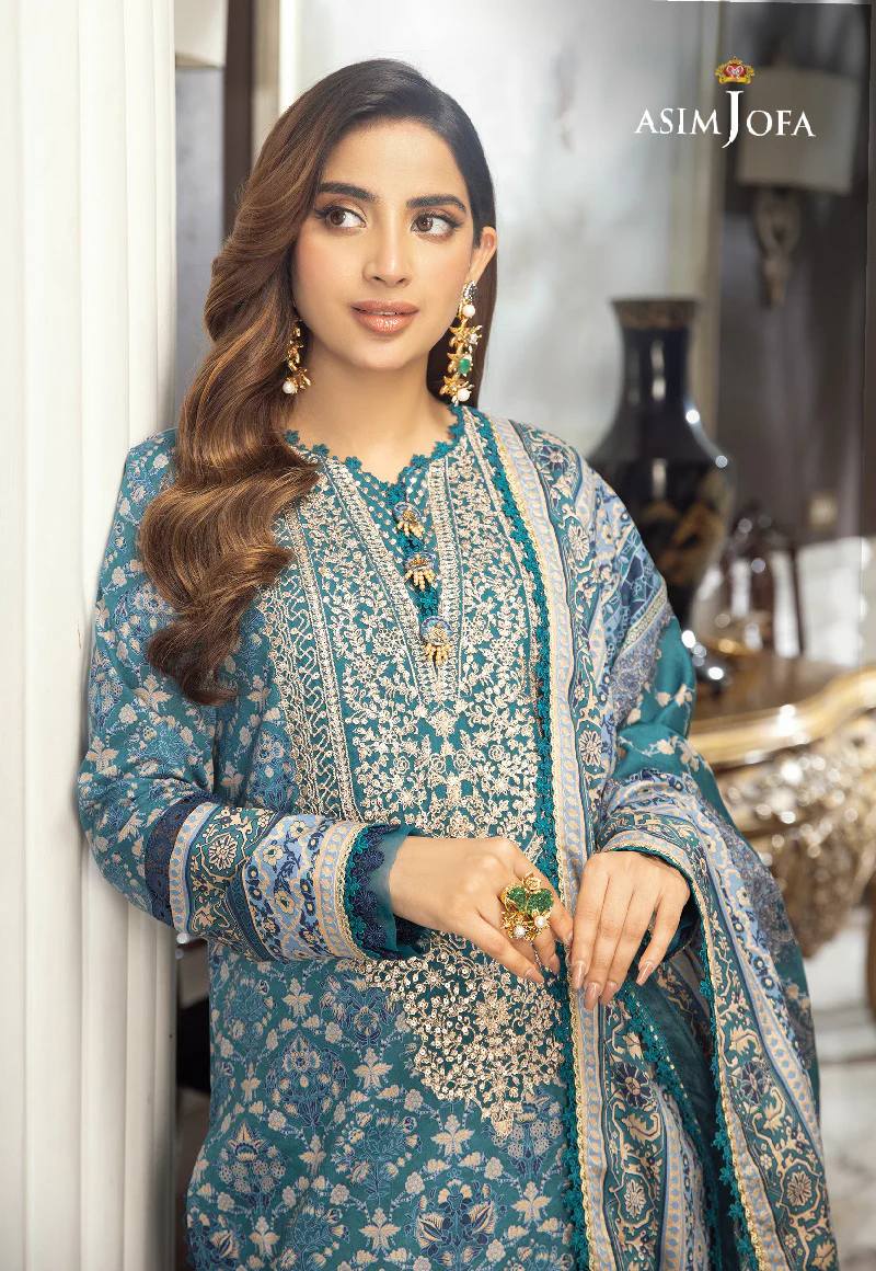AJAI-28 EMBROIDERED CAMBRIC 3 PCS - Image 2