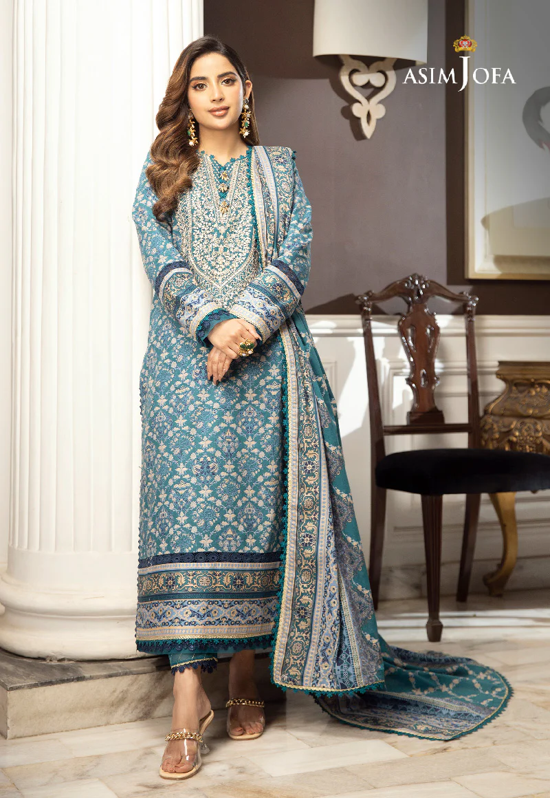 AJAI-28 EMBROIDERED CAMBRIC 3 PCS - Image 3