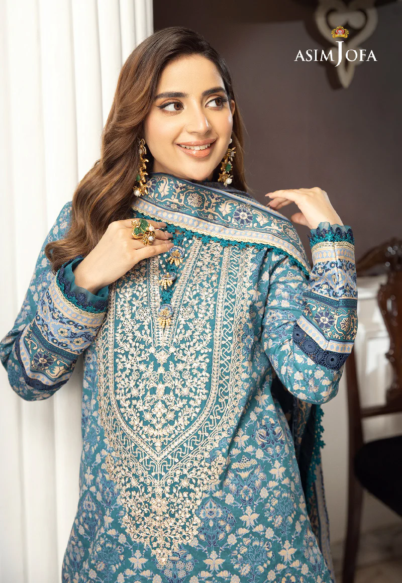 AJAI-28 EMBROIDERED CAMBRIC 3 PCS - Image 5