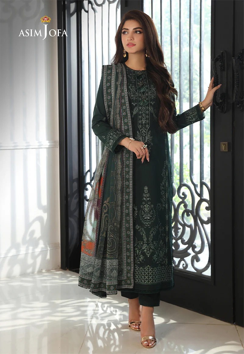 AJAI-32 EMBROIDERED CAMBRIC 3 PCS - Image 3