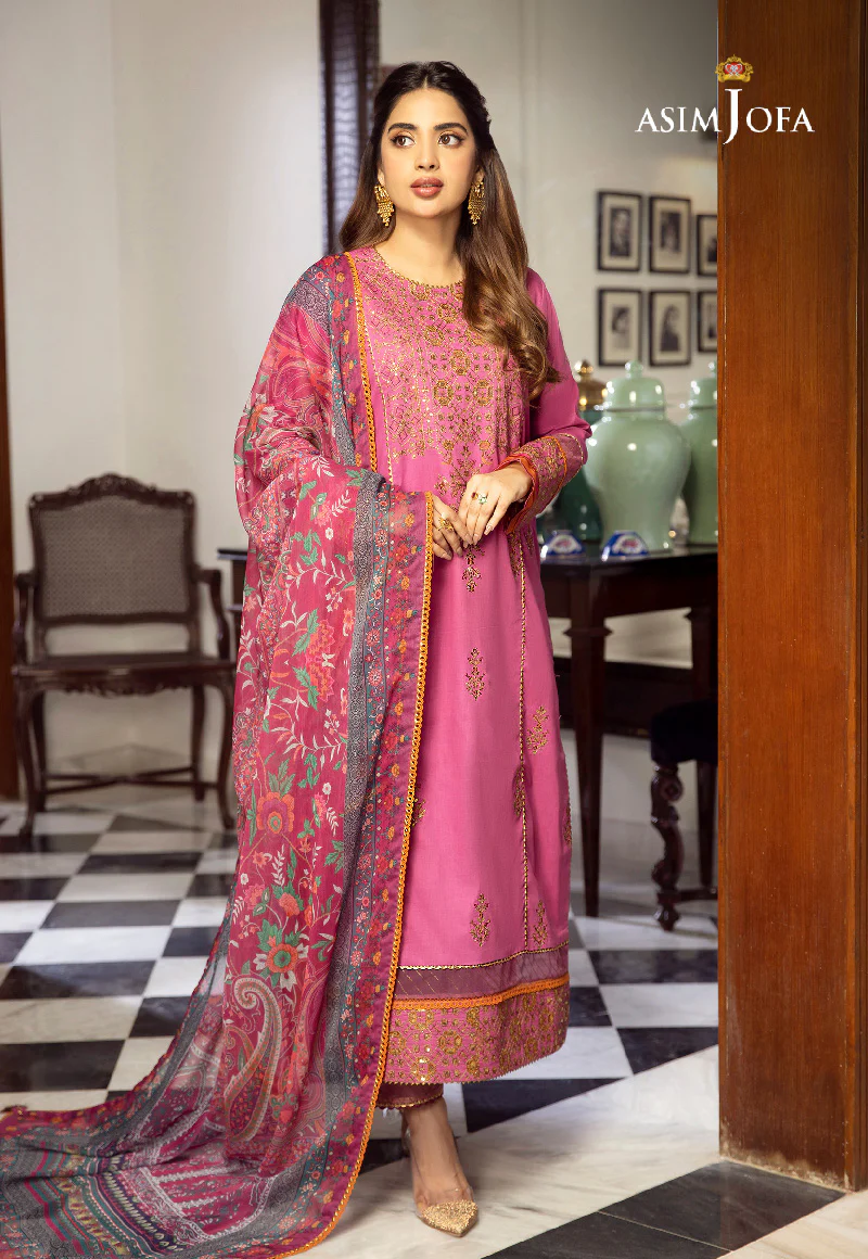AJAI-36 EMBROIDERED CAMBRIC 3 PCS - Image 2