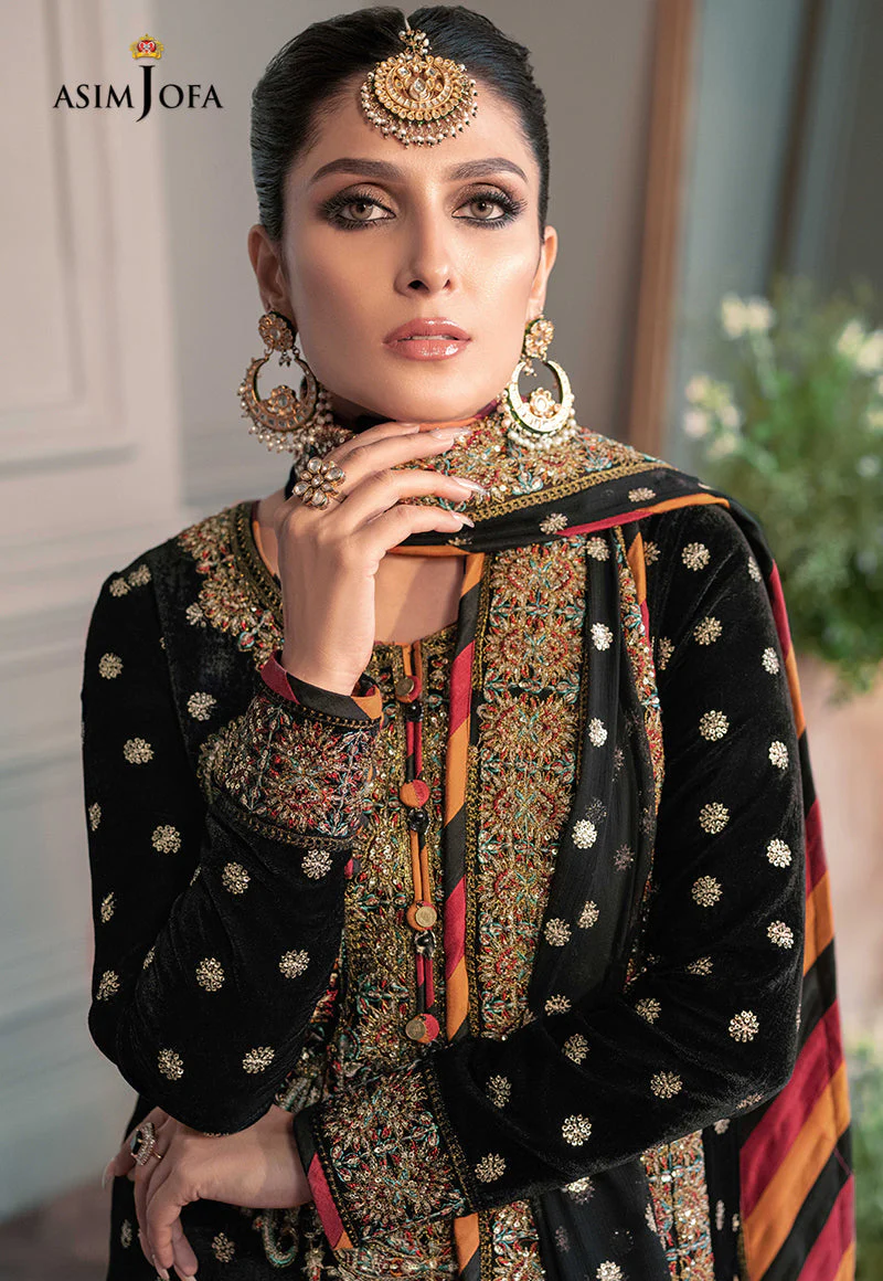 AJAM-02 EMBROIDERED VELVET 3 PCS - Image 11