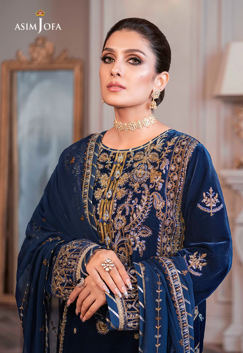 AJAM-08 EMBROIDERED VELVET 3 PCS - Image 10