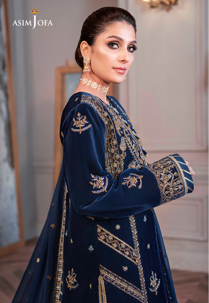 AJAM-08 EMBROIDERED VELVET 3 PCS - Image 8