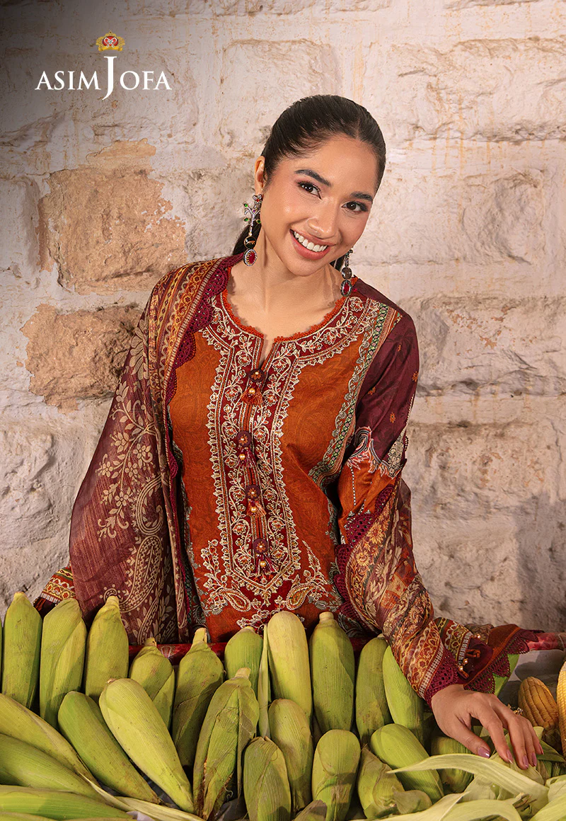 AJAR-20 EMBROIDERED LAWN 3 PCS - Image 3