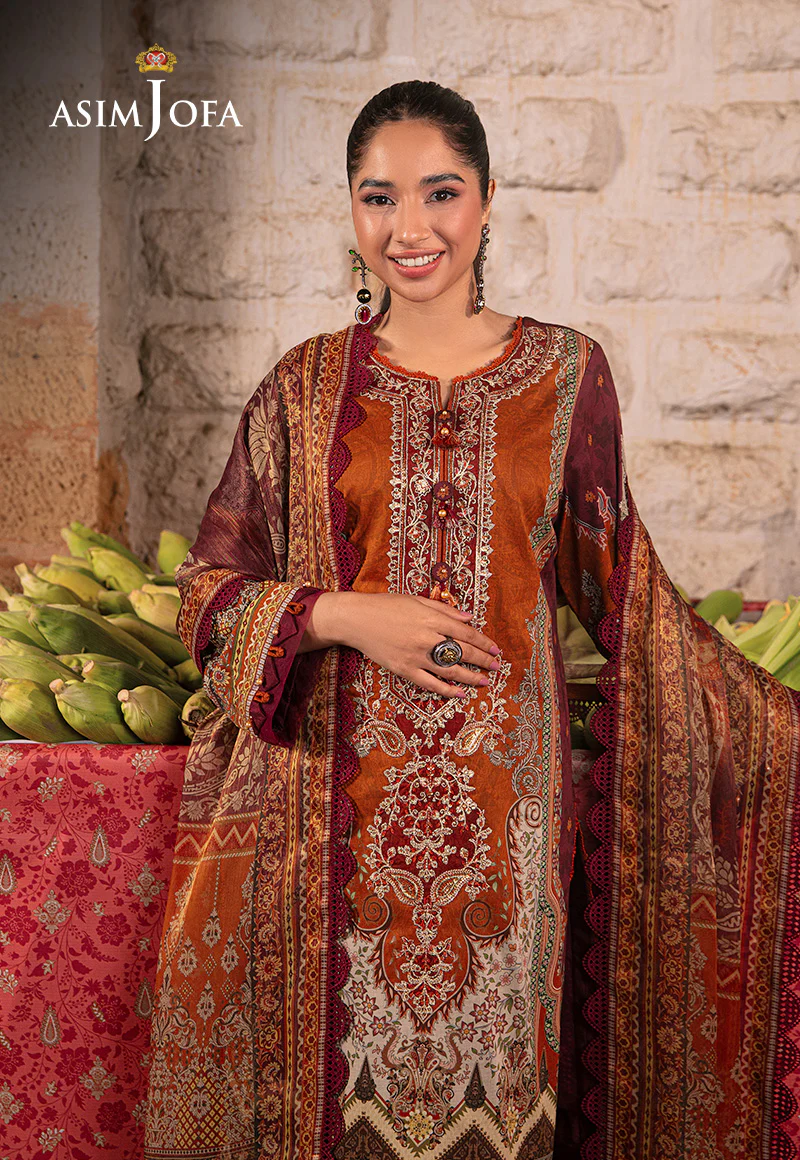 AJAR-20 EMBROIDERED LAWN 3 PCS - Image 4