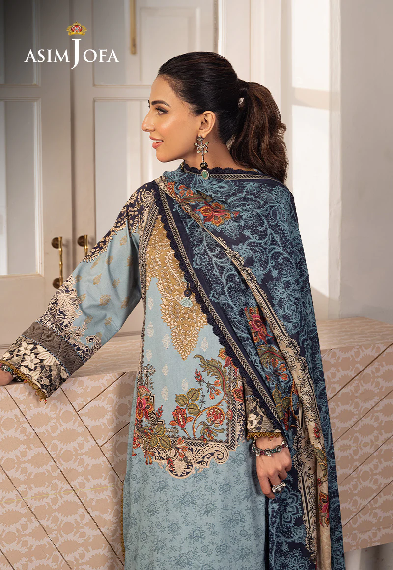 AJAR-27 PRINTED LAWN 3 PCS - Image 3