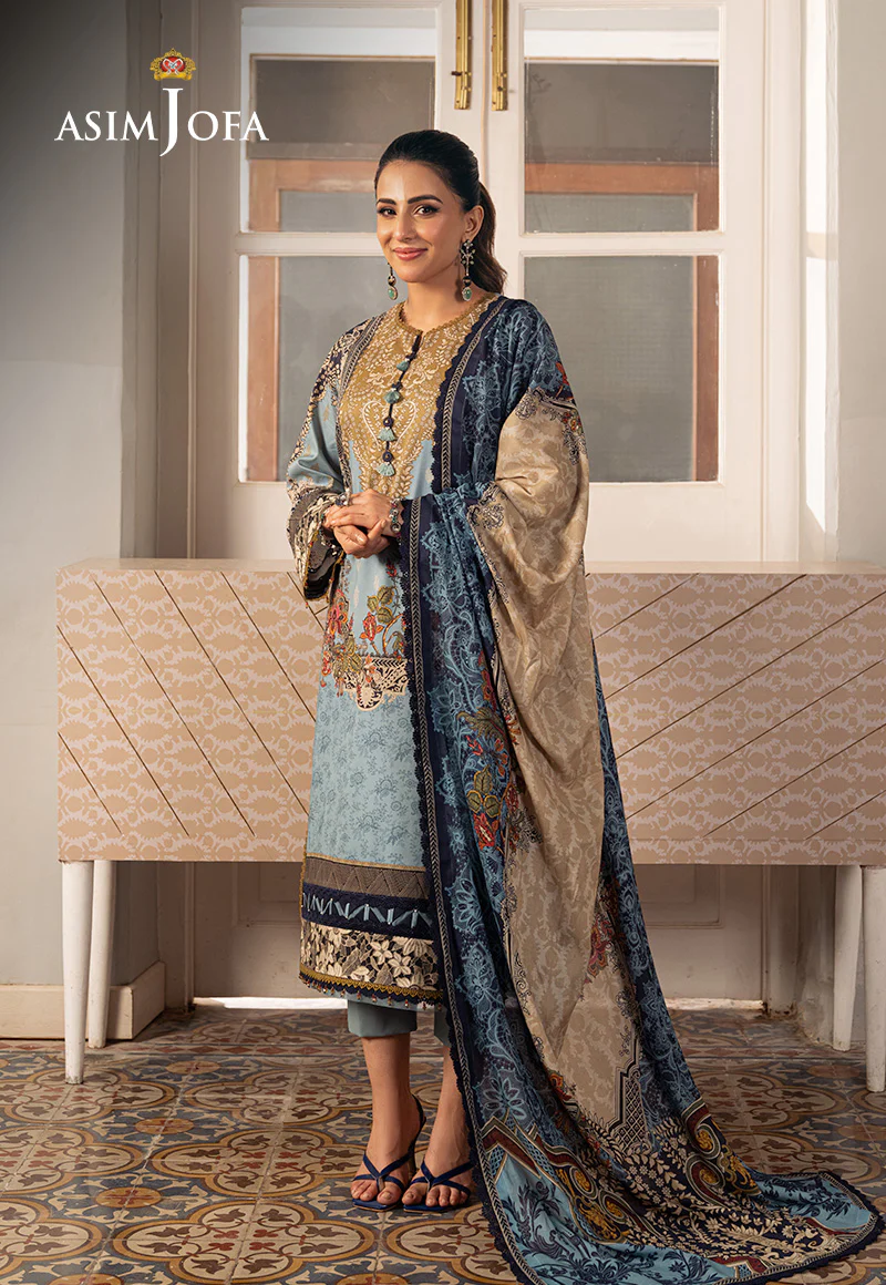 AJAR-27 PRINTED LAWN 3 PCS - Image 8