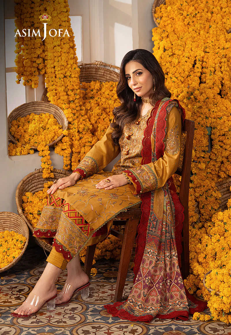 AJAR-28 EMBROIDERED JACQUARD 3 PCS - Image 5