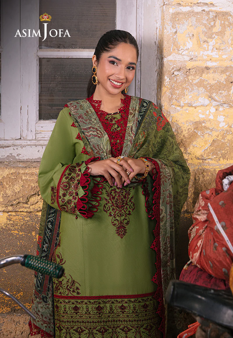 AJAR-33 EMBROIDERED LAWN 3 PCS - Image 3