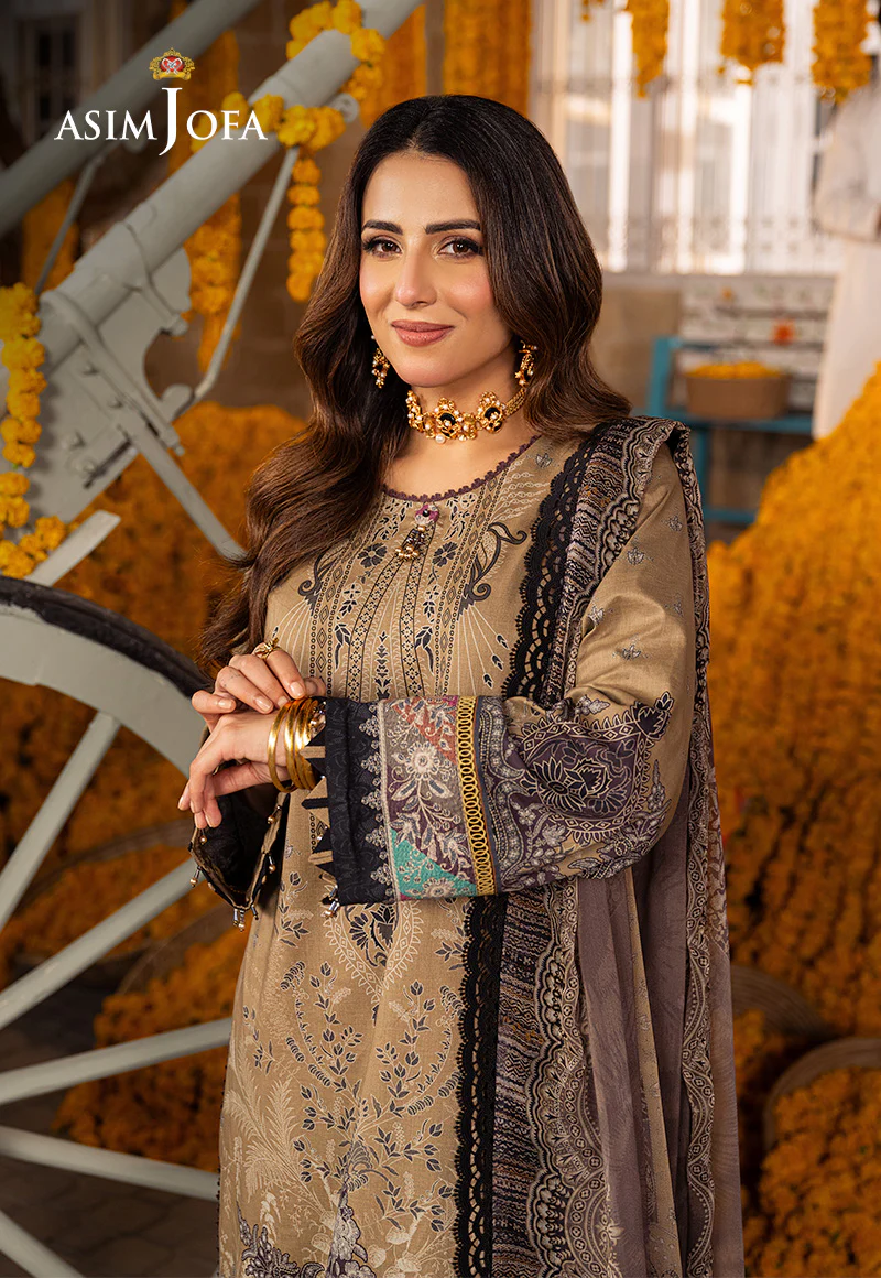 AJARP-16 PRINTED LAWN STITCHED 3 PCS - Image 8