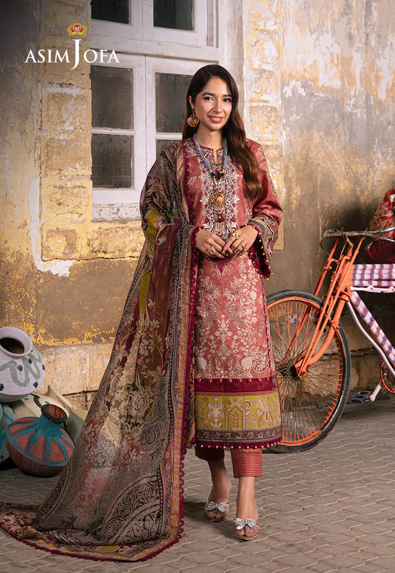 AJARP-17 PRINTED LAWN STITCHED 3 PCS - Image 11