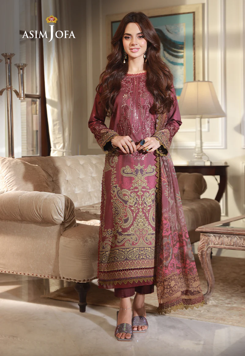 AJAS-04 EMBROIDERED CAMBRIC (3-Pcs)