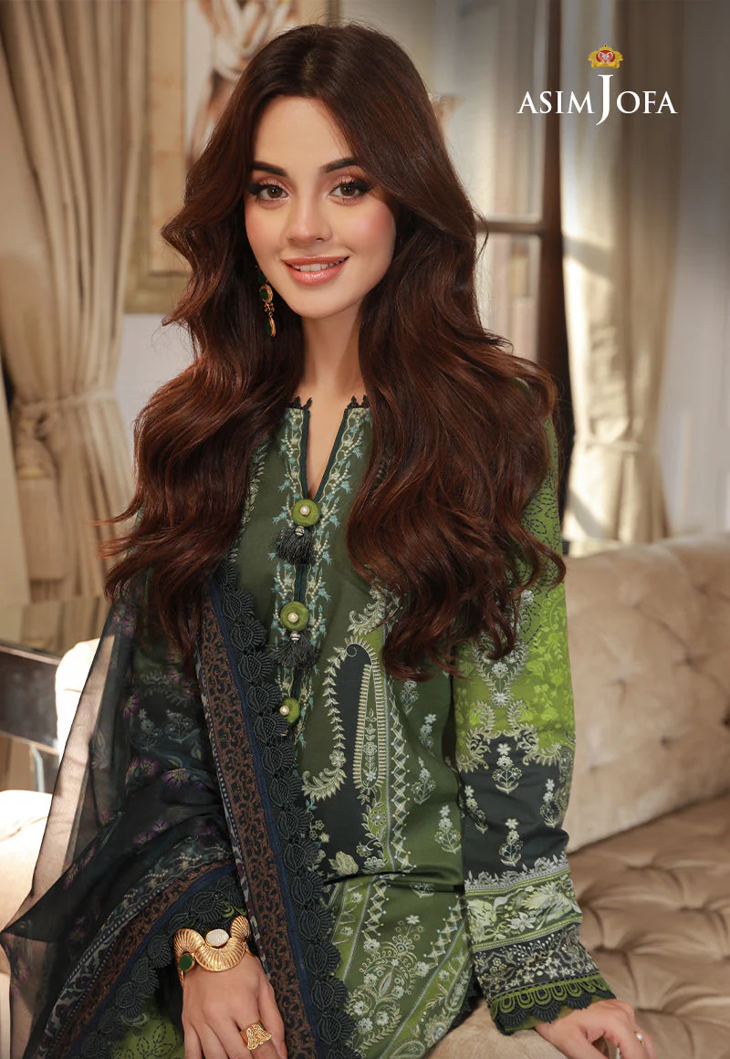 AJAS-14 DESIGNERS EMBROIDERED STITCHED 3 PCS - Image 7