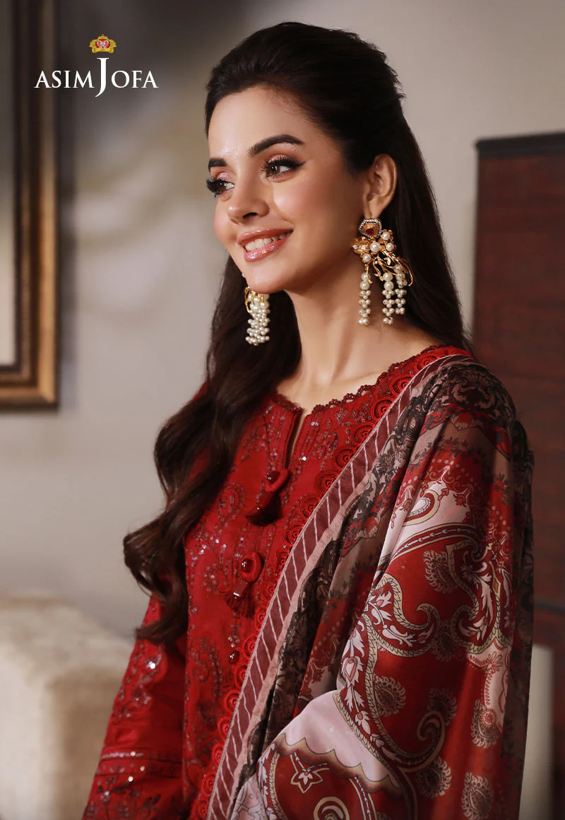 AJAS-25 DESIGNERS EMBROIDERED STITCHED 3 PCS - Image 4