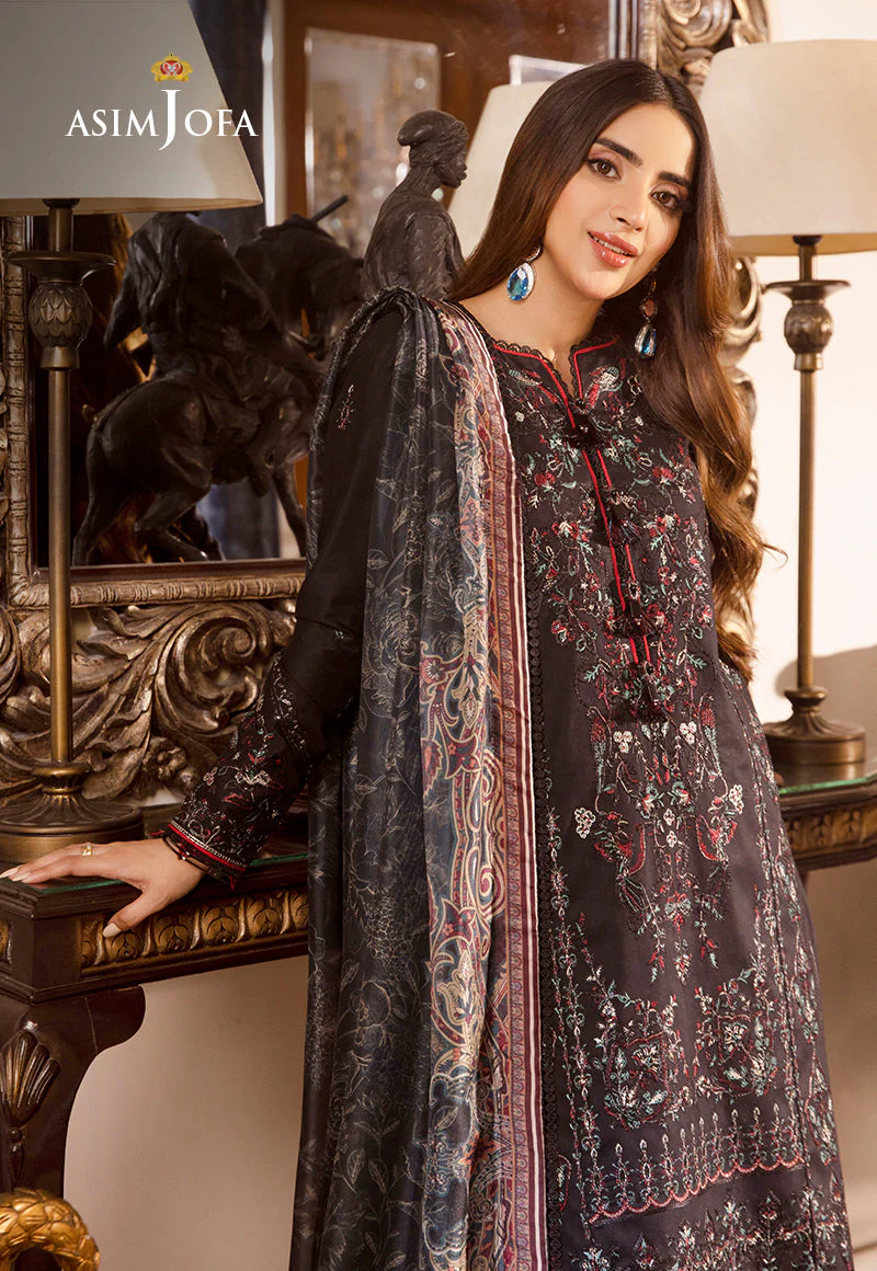 AJASD-26 DESIGNERS EMBROIDERED STITCHED 3 PCS - Image 6