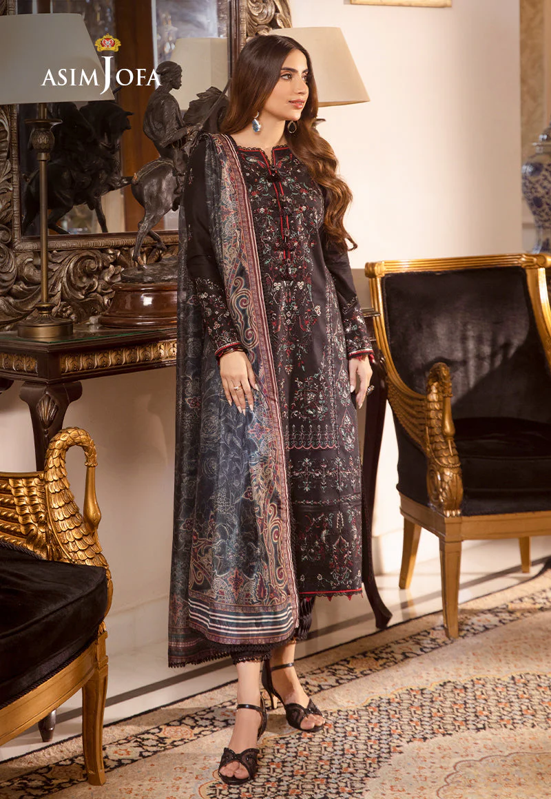 AJASD-26 DESIGNERS EMBROIDERED STITCHED 3 PCS - Image 7