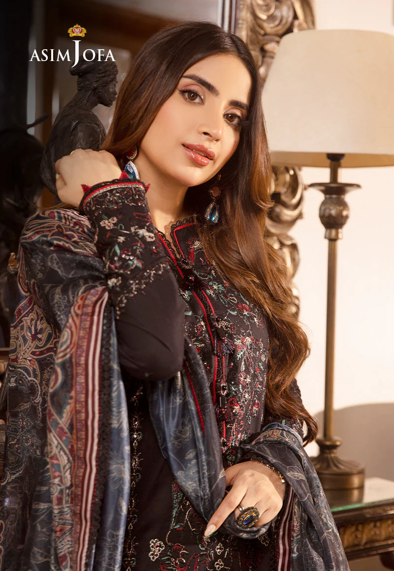 AJASD-26 DESIGNERS EMBROIDERED STITCHED 3 PCS - Image 8