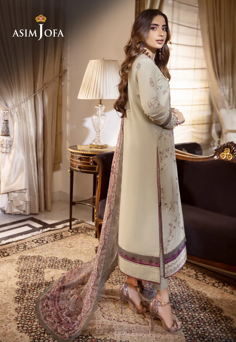 AJAS-30 DESIGNERS EMBROIDERED STITCHED 3 PCS - Image 2