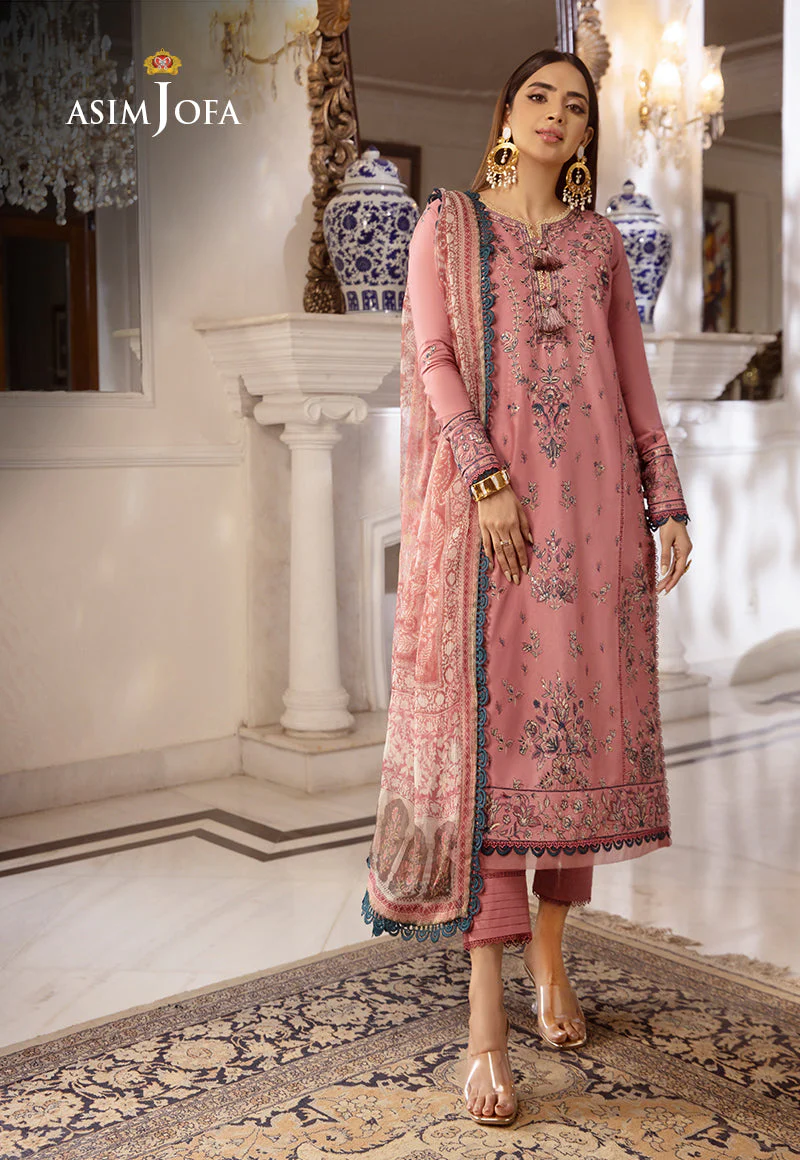 AJAS-31 DESIGNERS EMBROIDERED STITCHED 3 PCS