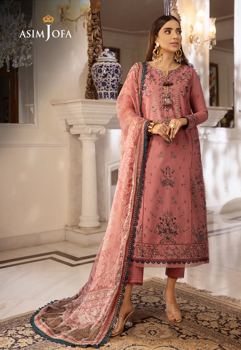 AJAS-31 DESIGNERS EMBROIDERED STITCHED 3 PCS - Image 2