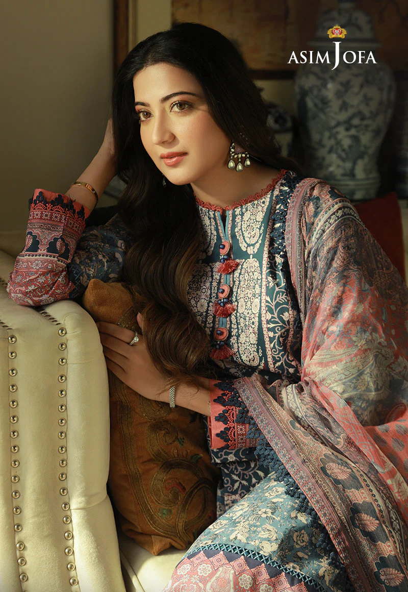 AJASP-17 STITCHED PRINTED CAMBRIC 2 PCS - Image 7