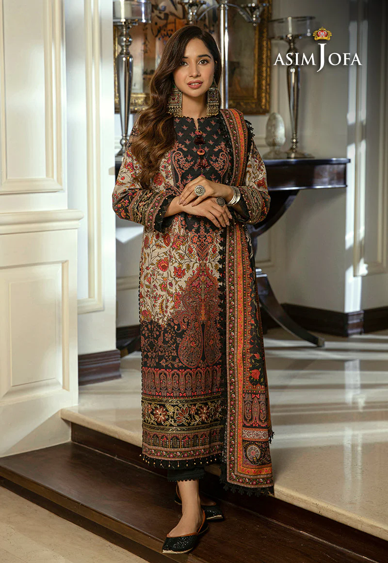 AJAWD-02 EMBROIDERED STITCHED 3 PCS - Image 7