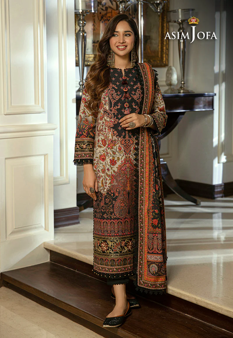 AJAWD-02 EMBROIDERED STITCHED 3 PCS - Image 8