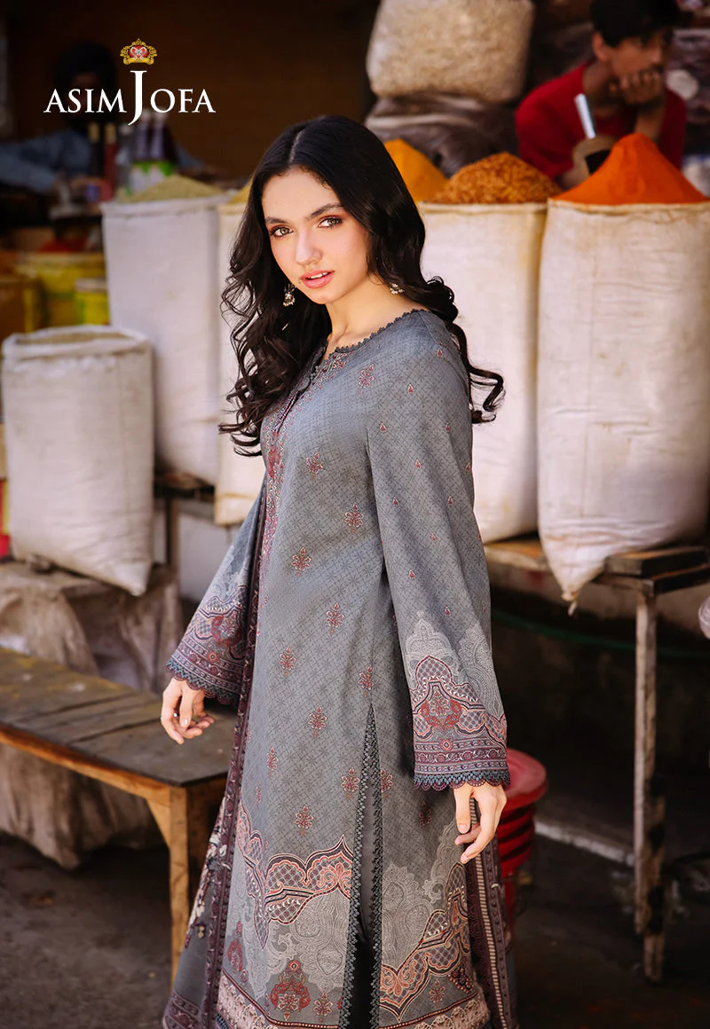 AJBBD-11 DESIGNERS EMBROIDERED STITCHED 3 PCS - Image 4