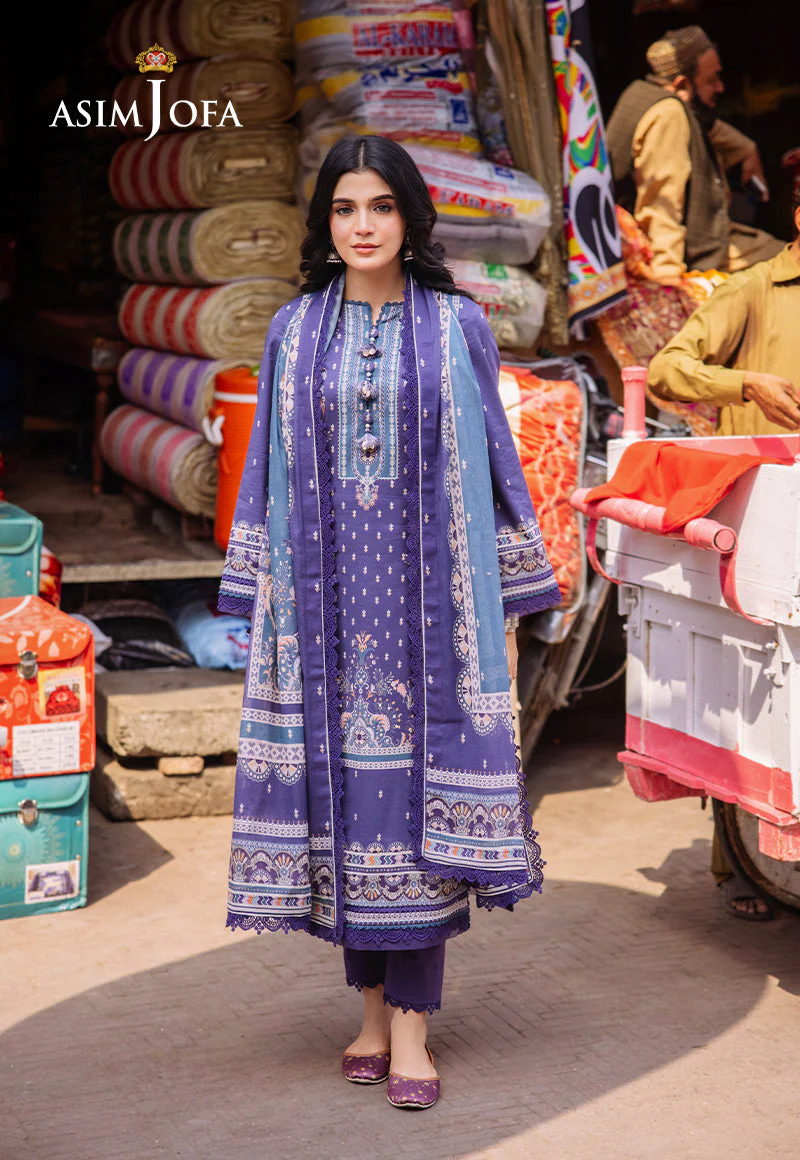 AJBBD-14 DESIGNERS EMBROIDERED STITCHED 3 PCS