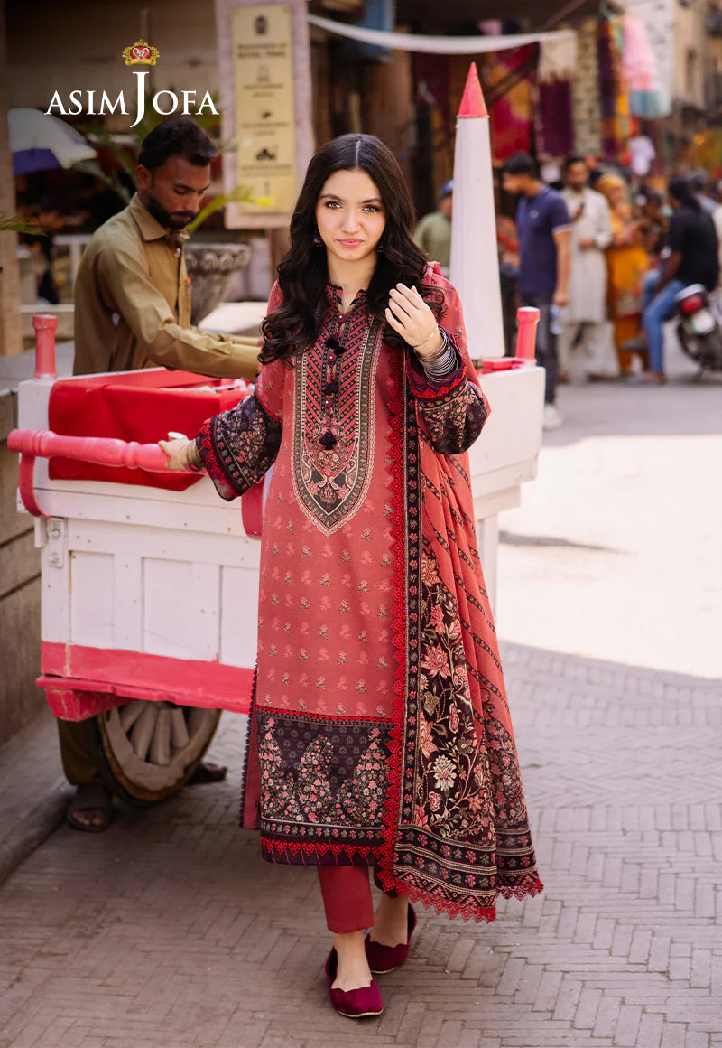 AJBBD-16 DESIGNERS EMBROIDERED STITCHED 3 PCS