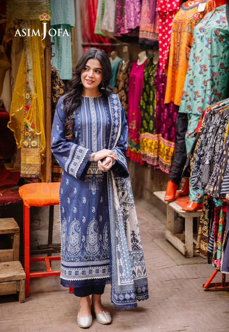 AJBBD-4 DESIGNERS EMBROIDERED STITCHED 3 PCS