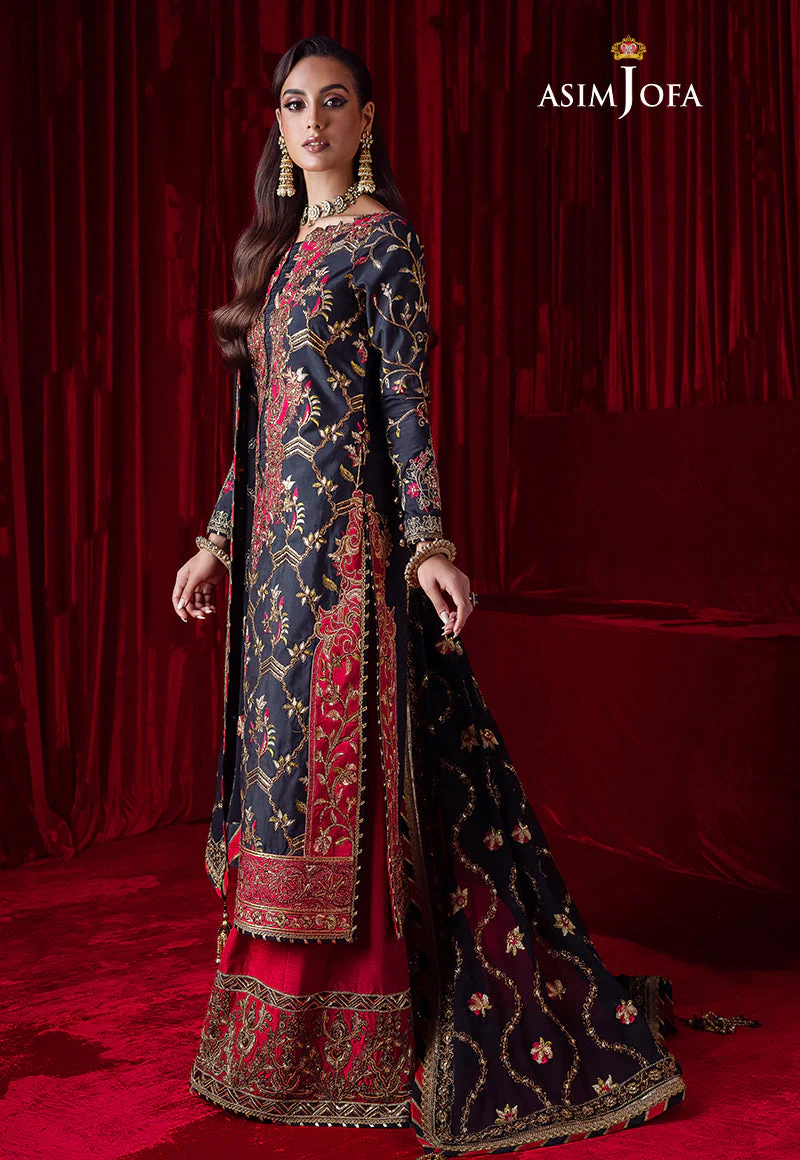 AJBK-02 DESIGNERS EMBROIDERED STITCHED 3 PCS - Image 11
