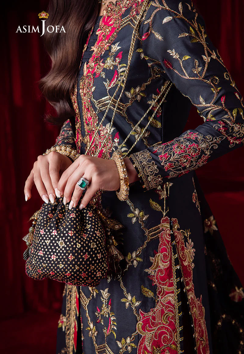 AJBK-02 DESIGNERS EMBROIDERED STITCHED 3 PCS - Image 16