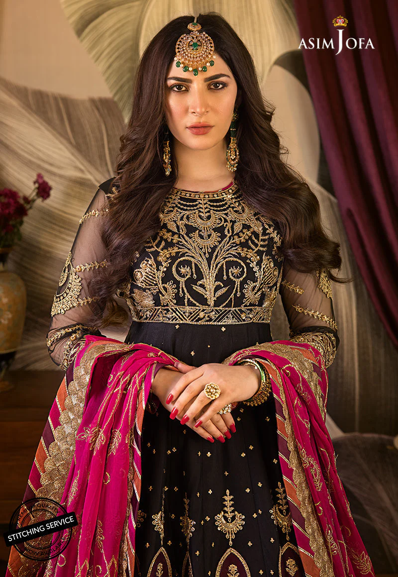 AJBND-06 EMBROIDERED NET-SILK STITCHED 2 PCS - Image 5