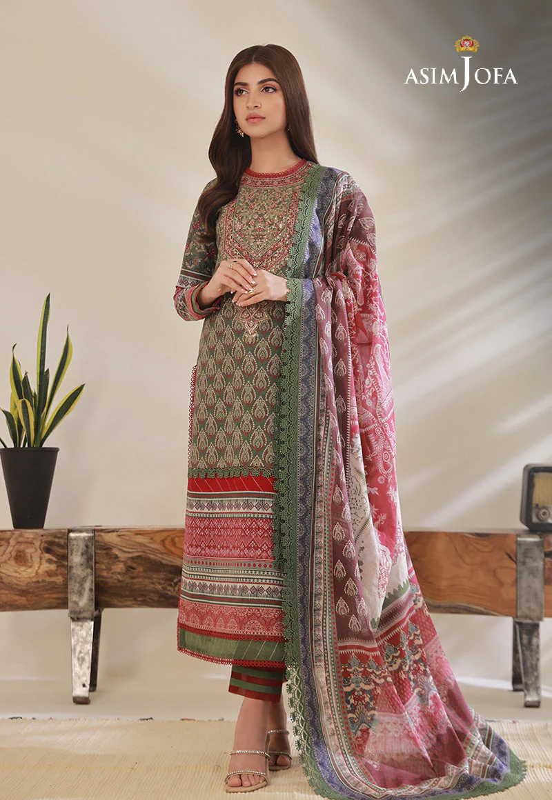 AJBPD-08 EMBROIDERED STITCHED 3 PCS - Image 4