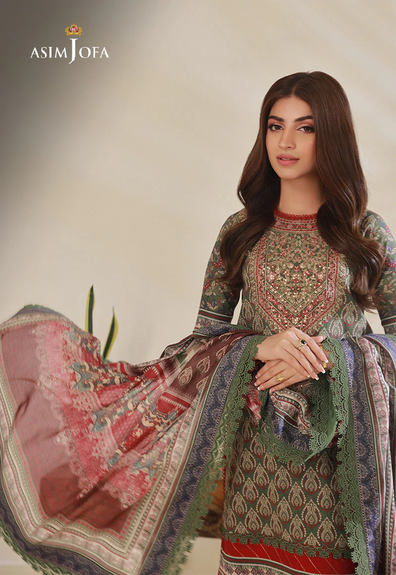 AJBPD-08 EMBROIDERED STITCHED 3 PCS - Image 6