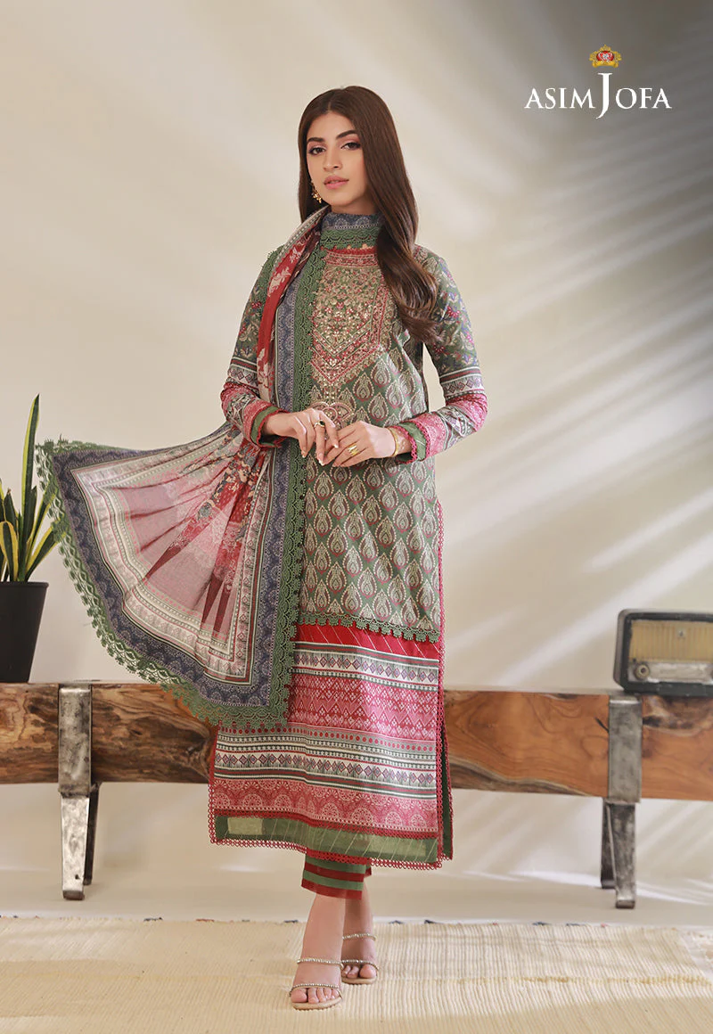 AJBPD-08 EMBROIDERED STITCHED 3 PCS - Image 7