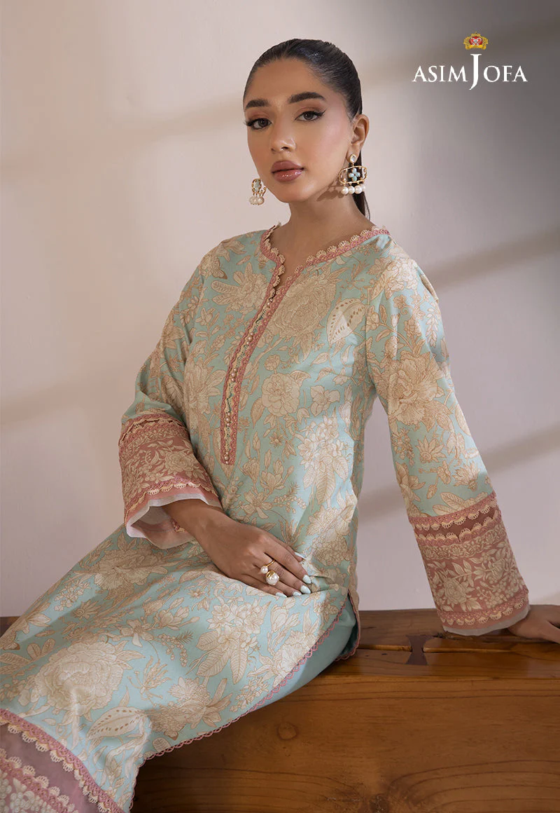 AJBPD-26 DESIGNERS STITCHED PRINTED CAMBRIC 2 PCS - Image 2