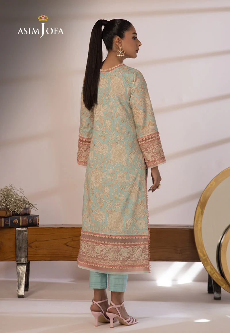 AJBPD-26 DESIGNERS STITCHED PRINTED CAMBRIC 2 PCS - Image 5