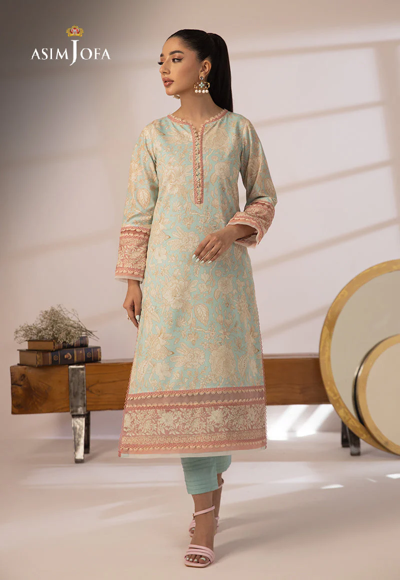 AJBPD-26 DESIGNERS STITCHED PRINTED CAMBRIC 2 PCS - Image 6
