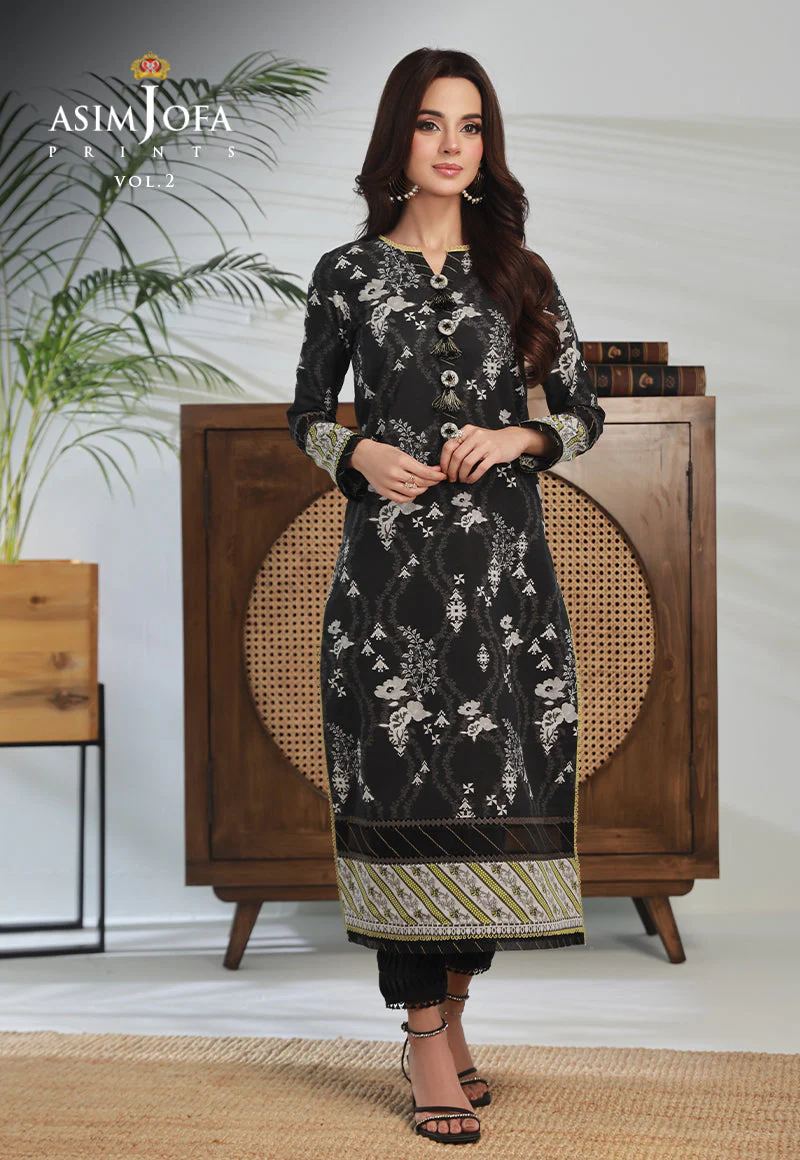 AJBPD-60 DESIGNERS STITCHED PRINTED LAWN 1 PC - Image 6
